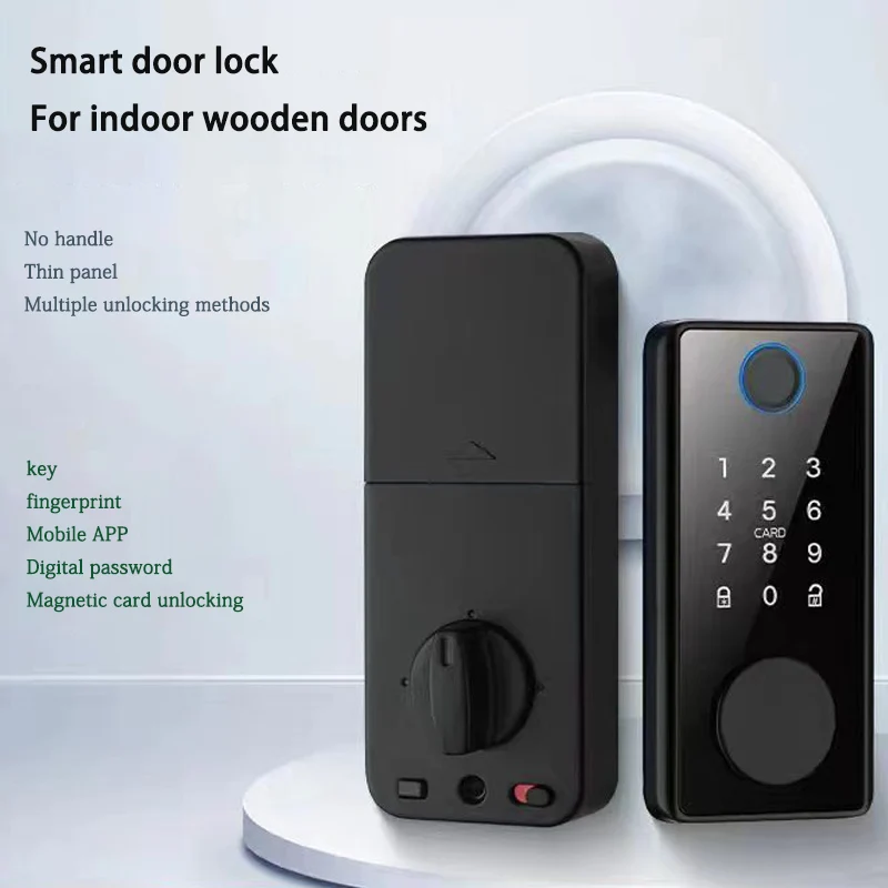 Digital Electronic Lock Biometric Fingerprint Door Lock Intelligent Lock Tuya App Remote Unlock Keyless Electronic Lock