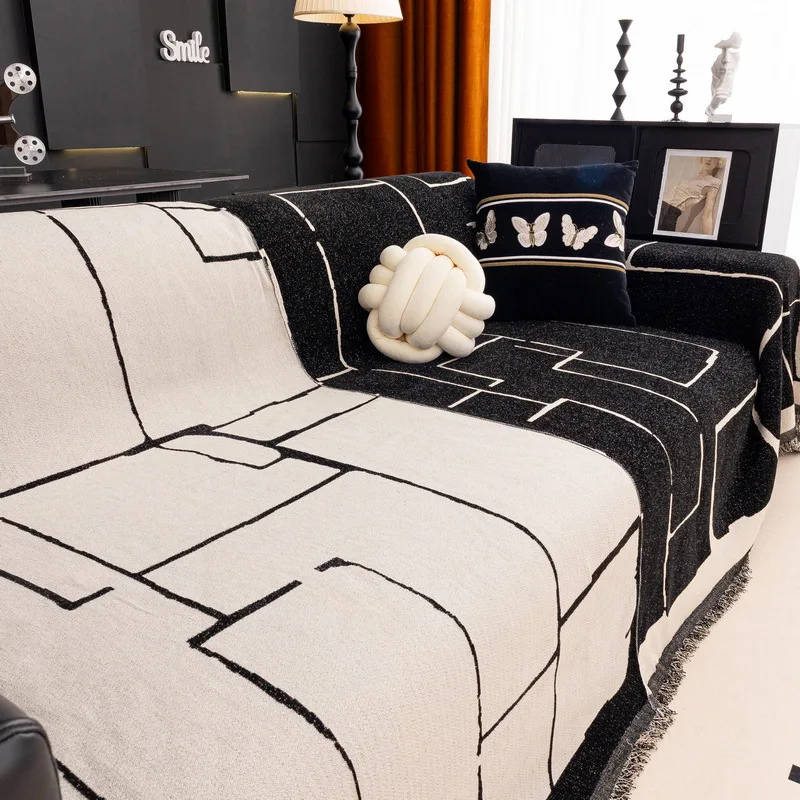 Sofa Cover Protector L Shape Anti Slip Sofa Towels for Living Room Four Season Universal Sofa Towel