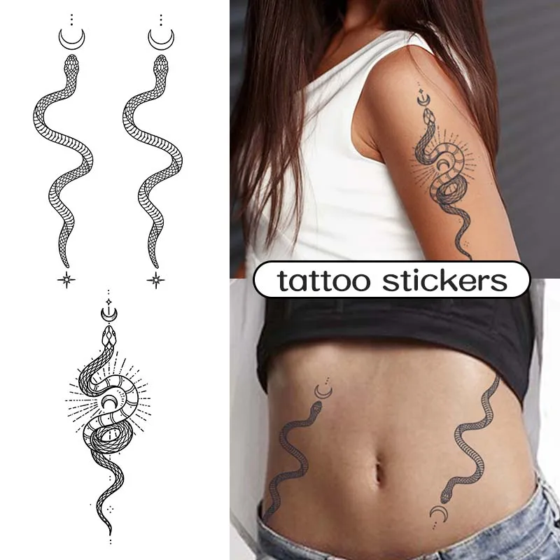 2/3/4Pcs Herbal Tattoo Sticker Set Temporary Waterproof Tattoo Stencil Sticker Last for 7-12 Days Fake Tattoo Covering Body Scar