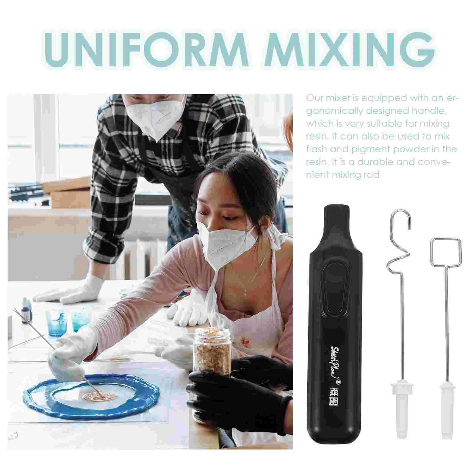 Stand Mixer Paint Shaker Electric Handheld Color Stirrer Mold Pigment Mixers Whisk