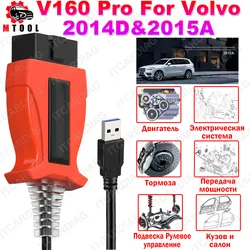 2014D 2015A V160 Pro Car Diagnostic Tool Support For Volvo Till Car Year 2016 Real Test XC60/ S60/ V70/ V50/ V40/ S40 More Cars