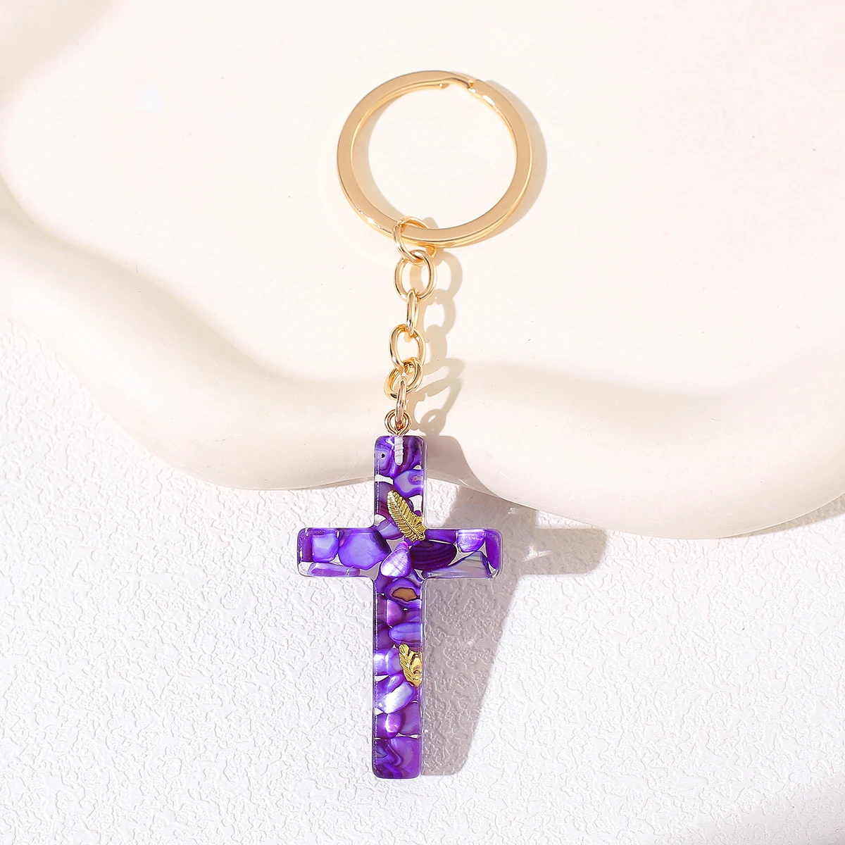 Cross Keychain and Durable Charm Keyring for Men & Women - Anniversary Gift Key Chain for Backpack & Car Keys Accessory