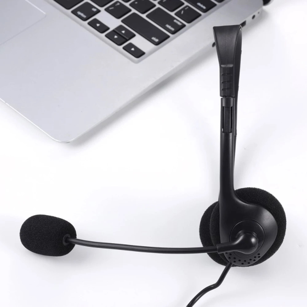 USB Wired Computer Headset Call Center Clear Voice Office School Pc Gaming With Microphone Volume Control Noise Reduction for PC