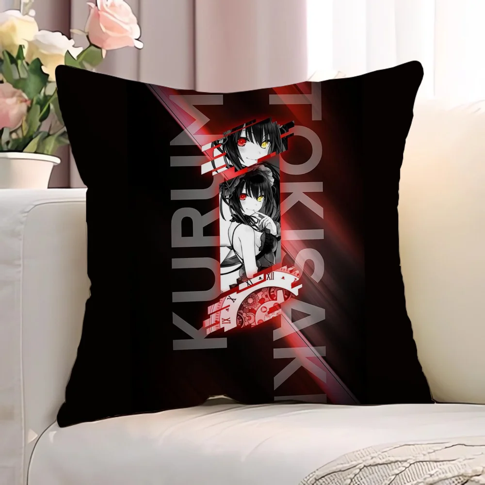 T-Tokisaki KurumiS Body Pillow Cover 45x45 Decorative Pillowcases for Pillows Pillowcase Sofa Cushion Short Plush Cushions 45*45