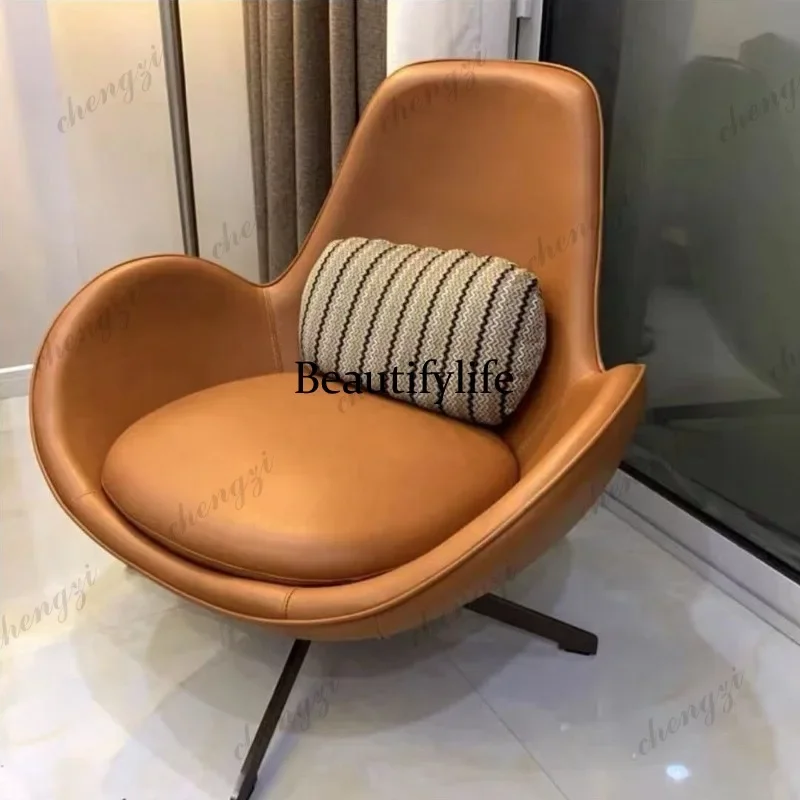 A4567 Lazy sofa human sofa chair Nordic light luxury small apartment living room balcony leisure back chair bedroom egg chair