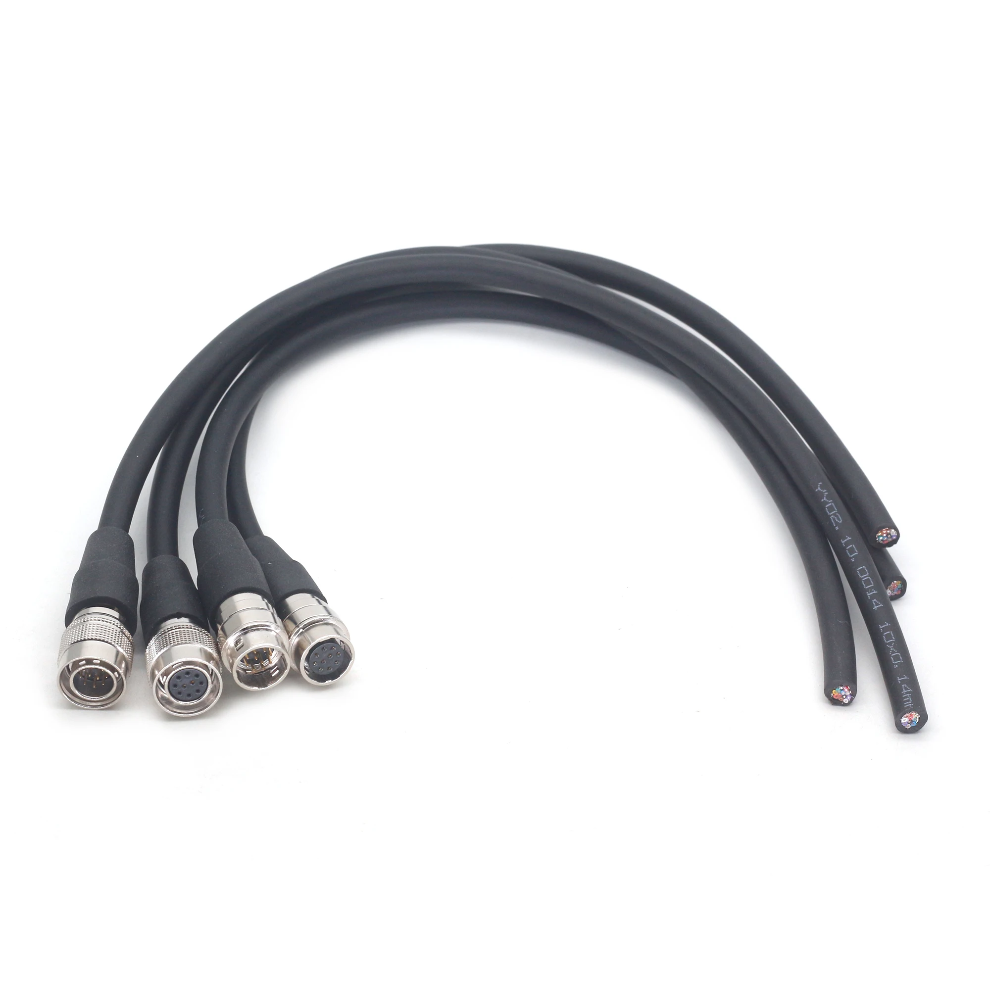 موصل HR10A-10P-10S/P & HR10A-10R-10S/P 10 Core قابس ومقبس سلك شبه نهائي، موصل طاقة كاميرا CCD