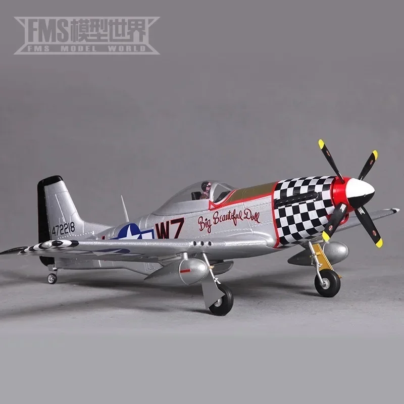 Fms 800mm P51 Nomado Fixed Wing Electronic Remote Control Model Aircraft World War Ii Realistic Aircraft Model Ornament Toy Gift