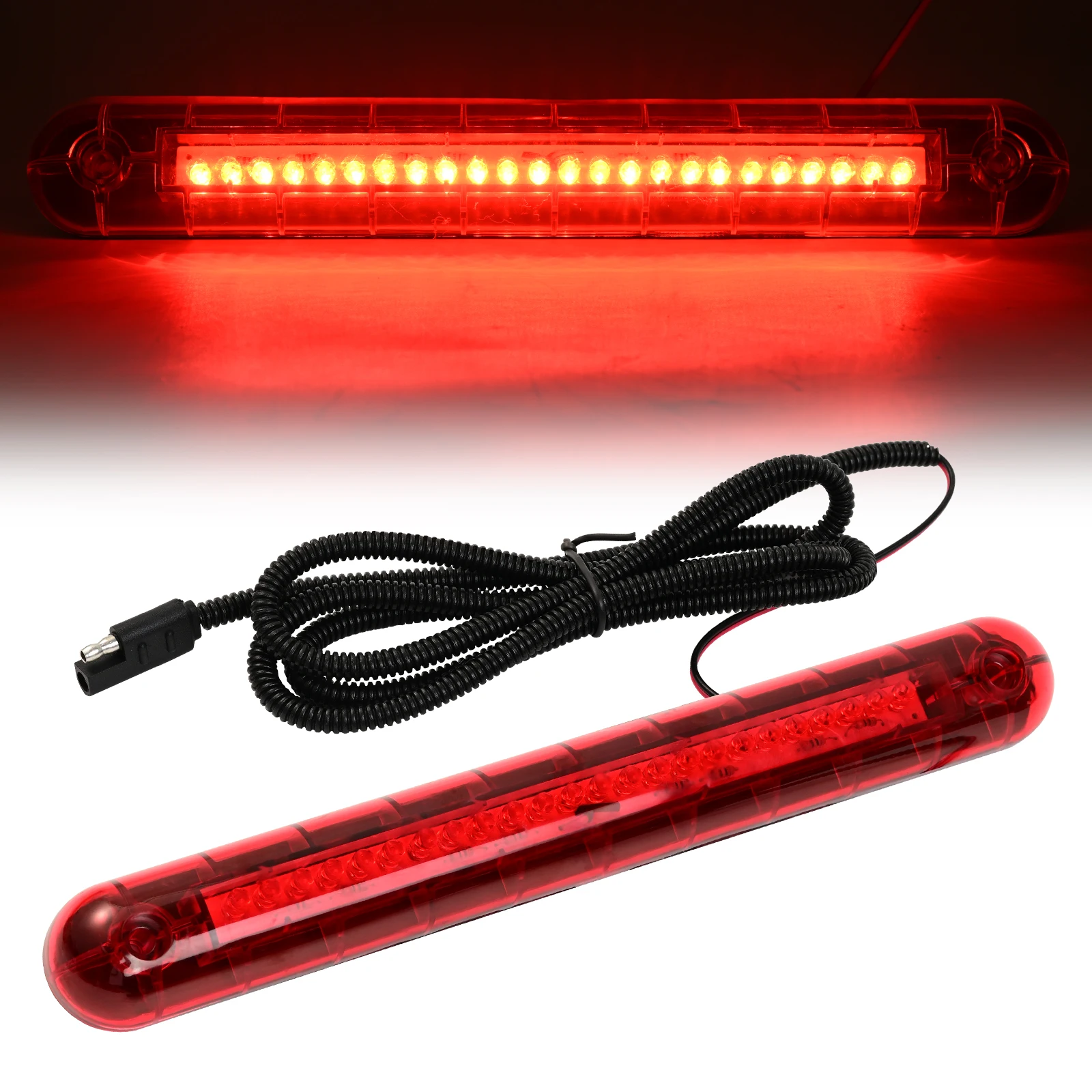 Universal LED 12V 3rd High Level Third Brake Stop Light Red For Holiday Rambler/Monaco/Roadmaster RV Motorhome Truck Pickup SUV