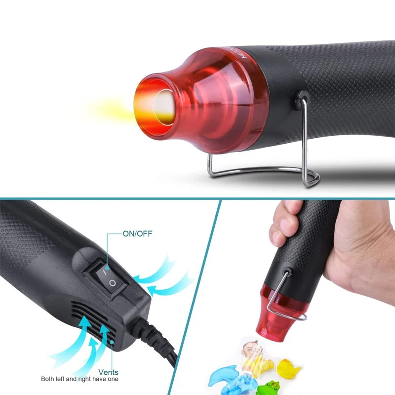 220V DIY Using Heat Gun Epoxy Resin Bubble Remover Bubble Buster Heat Gun Electric Power Tool With Supporting Seat Shrink Sheet