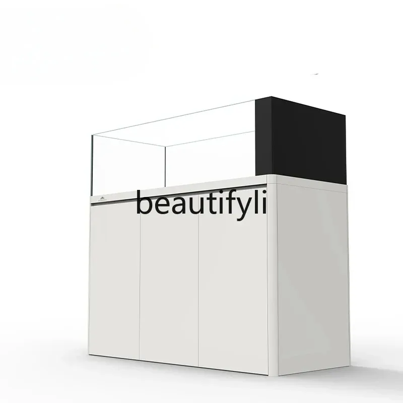 

Shaped water goldfish tank rounded corner aquarium H