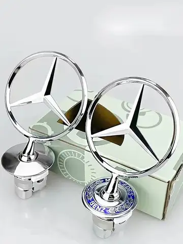메르세데스 벤츠 AMG W204 W205 W203 W211 W212 W213 W201 W210 W124용 44mm 자동차 후드 로고 개조 로고 1개
