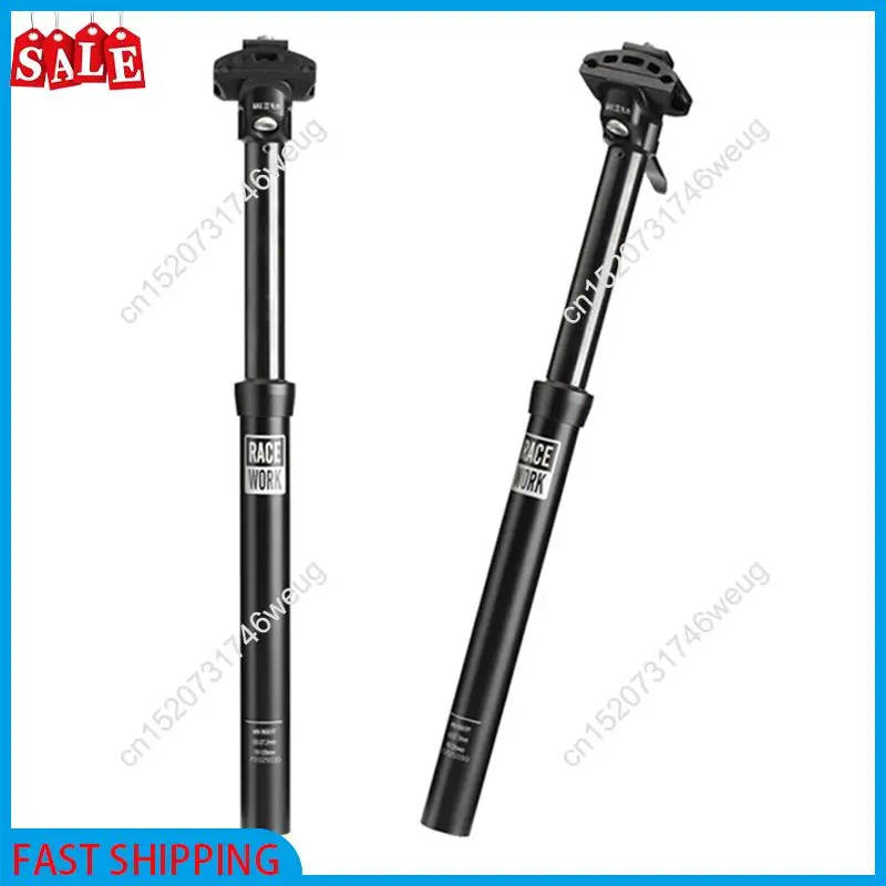 

Flash Deal-27.2Mm Saddle Seatpost Mountain Bike Dropper Seatpost Aluminum Alloy Telescopic Seatpost