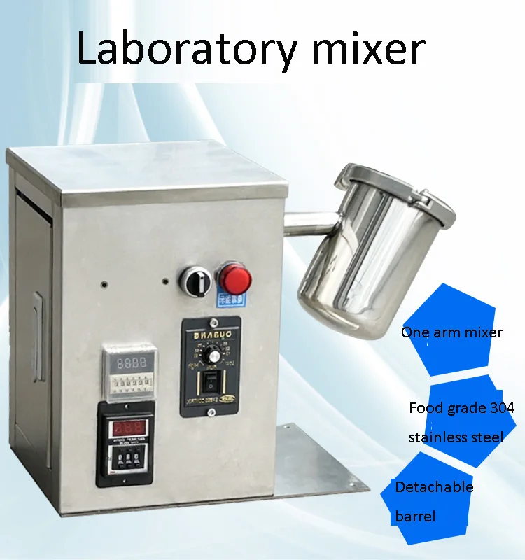 Laboratoryjny mały mikser do proszku Food Grade Chemical Food Dry Powder Mixer Rotary Drum Mixer Commercial Herbal Obat Powder Mixer