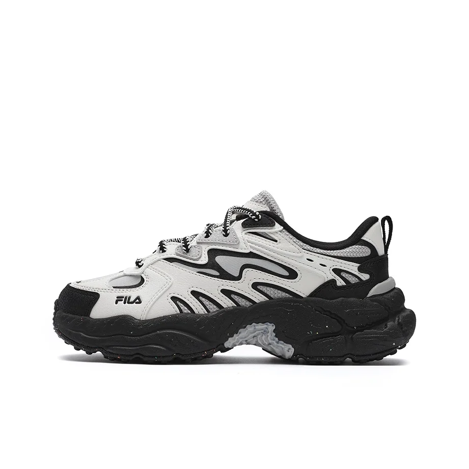 FILA Fern Sneakers Abrasion Resistant Height Increasing Low top Chunky Sneakers Women's White Gray F12W441119FSV