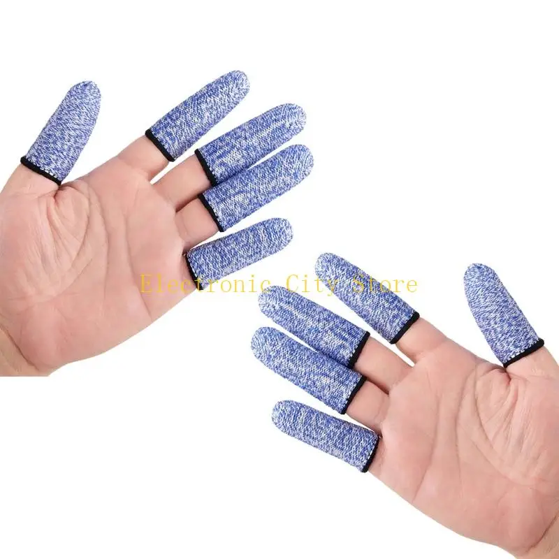 10pcs High Strength Hppe Protective Dinger Sleeves avec une poignée une durabilité améliorées HU8D