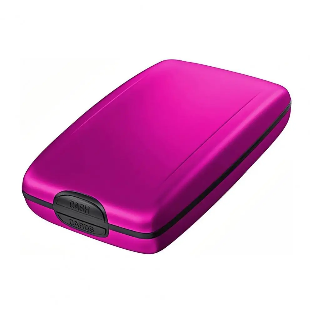 Aluminum Alloy  Fashion Easy to Carry Wallet Portable Card Case Mini   for Outdoor