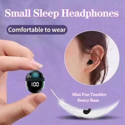 Heavy Bass Sleep Headphones Wireless Bluetooth Earphones With Mic Sports Earbuds Noise Reduction Mini HD Headset For Smart Phone