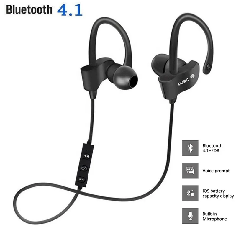 Esportes sem fio bluetooth fone de ouvido correndo música estéreo fones de ouvido mini orelha-pendurado ganchos fones de ouvido para iphone samsung