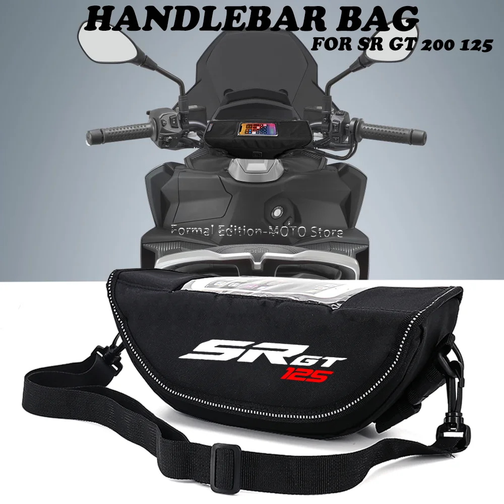 For Aprilia SR GT 125 Motorcycle Accessories Waterproof Bag Storage Handlebar Bag Travel Tool Bag SR GT 200 2022-