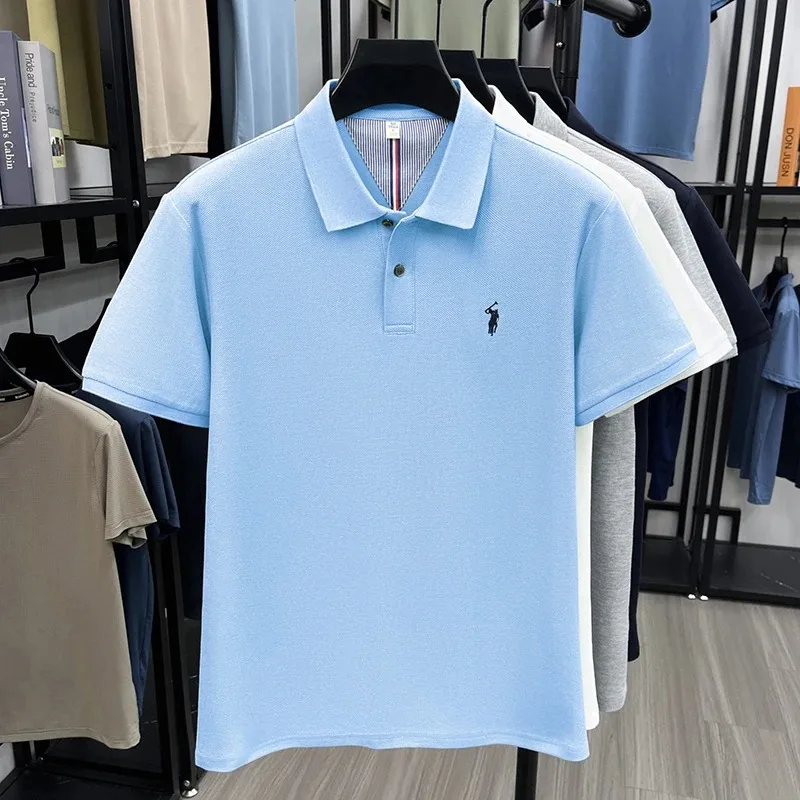 100% Baumwolle Kurzarm Polo Shirt Herren Sommer Mode High-End Marke Hot Verkauf Paul Stickerei Golf Tops Freizeit Business T-Shirt – Detail 17