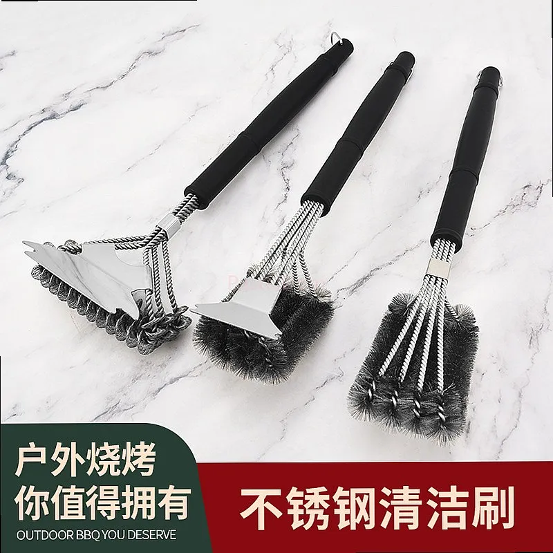 Stainless Steel Cleaning Brush for Kitchen Cookware Pots Pans Grill BBQ Wire Scrubber Heavy Duty Scouring Tool