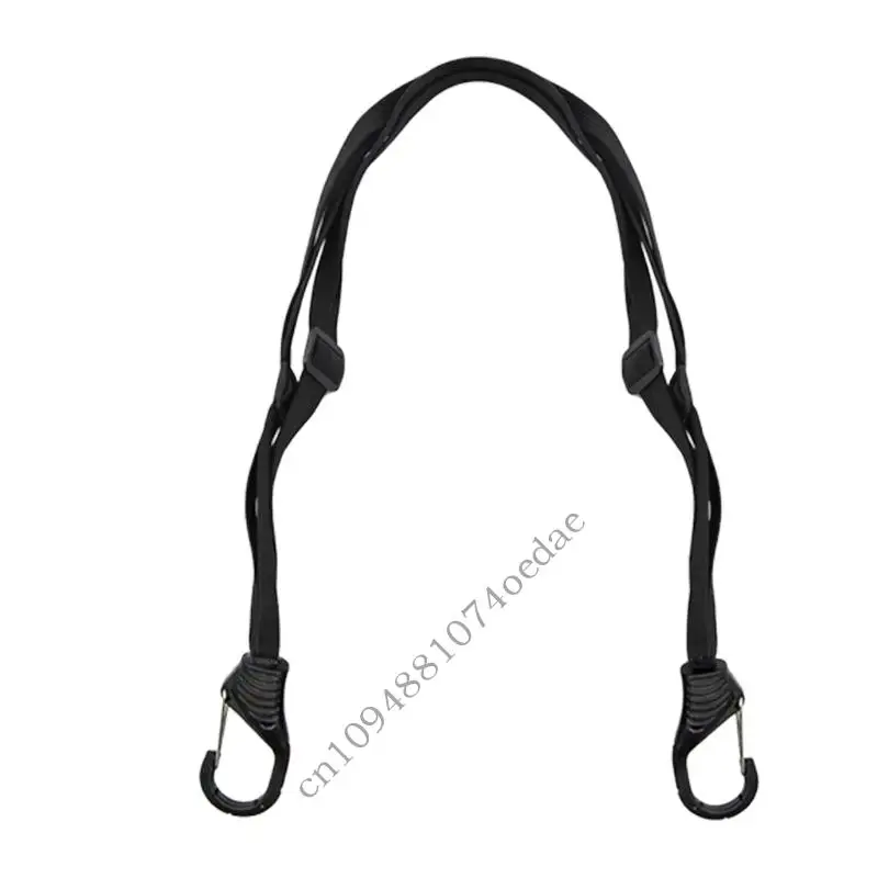 Quick Connection Reinforced Elastic Helmet Holders Fastener Strap With Safety Hook For Customizable Length Easy Adjustment