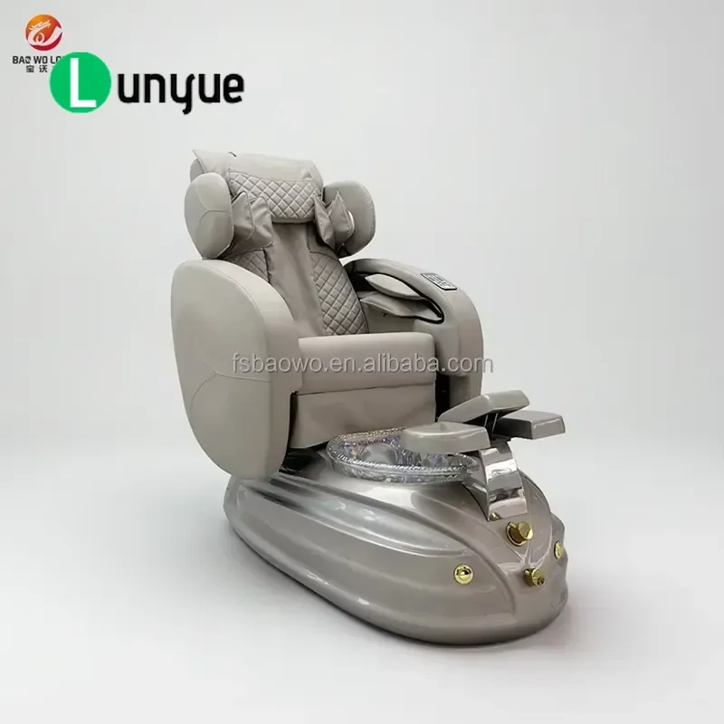 Durable PU Leather Professional Pedicure Chair with Massage Function for Nail Spa Beauty Shop Furniture Wholesale