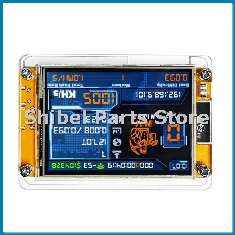 NMMiner NerdMiner V2 Hashrate 1000KH/S ESP32 2.8 Inch Smart Display Crypto Solo Lottery Bitcoin ESP32-2432S028R DROOM-A86Z