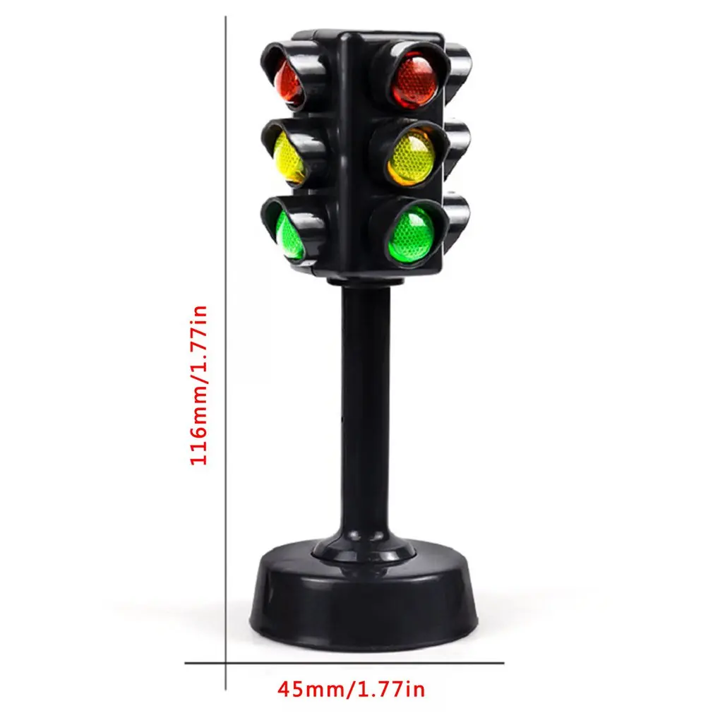 Mini Traffic Signs Model Road Light Block Children Safety Education Kids Puzzle Traffic Light Toys Boys Girl Gifts