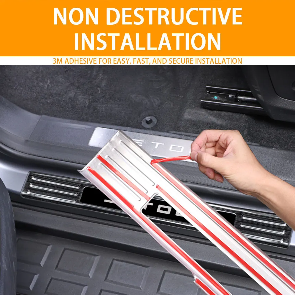 Universal Threshold Protection Strip, Anti-Scratch e Anti-Colisão Porta Faixa Decorativa, Adesivo para Jetour Viagem