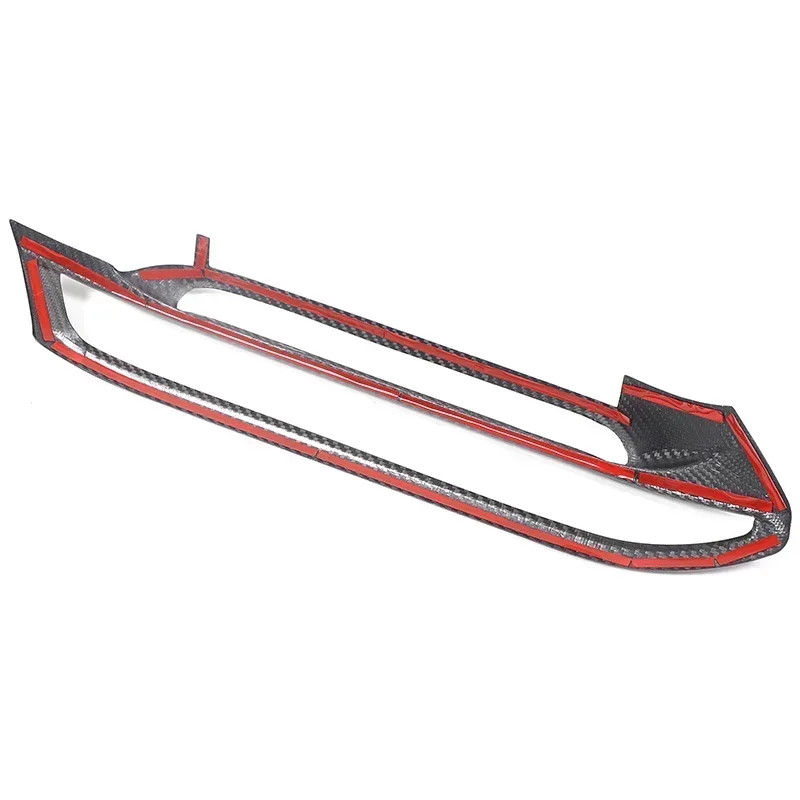 For Alfa Romeo Tonale 2022-2024 Real Carbon Fiber Car Central Control Air Outlet Frame Decorative Sticker Car Interior Accessori