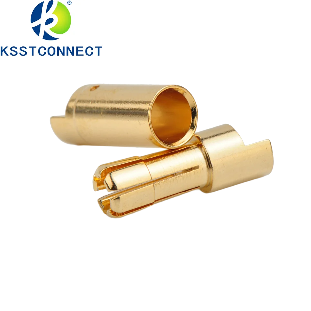 GC5510 10 Pairs  5.5mm Copper Bullet Banana Plug Connectors Male + Female for RC Motor ESC Battery Part