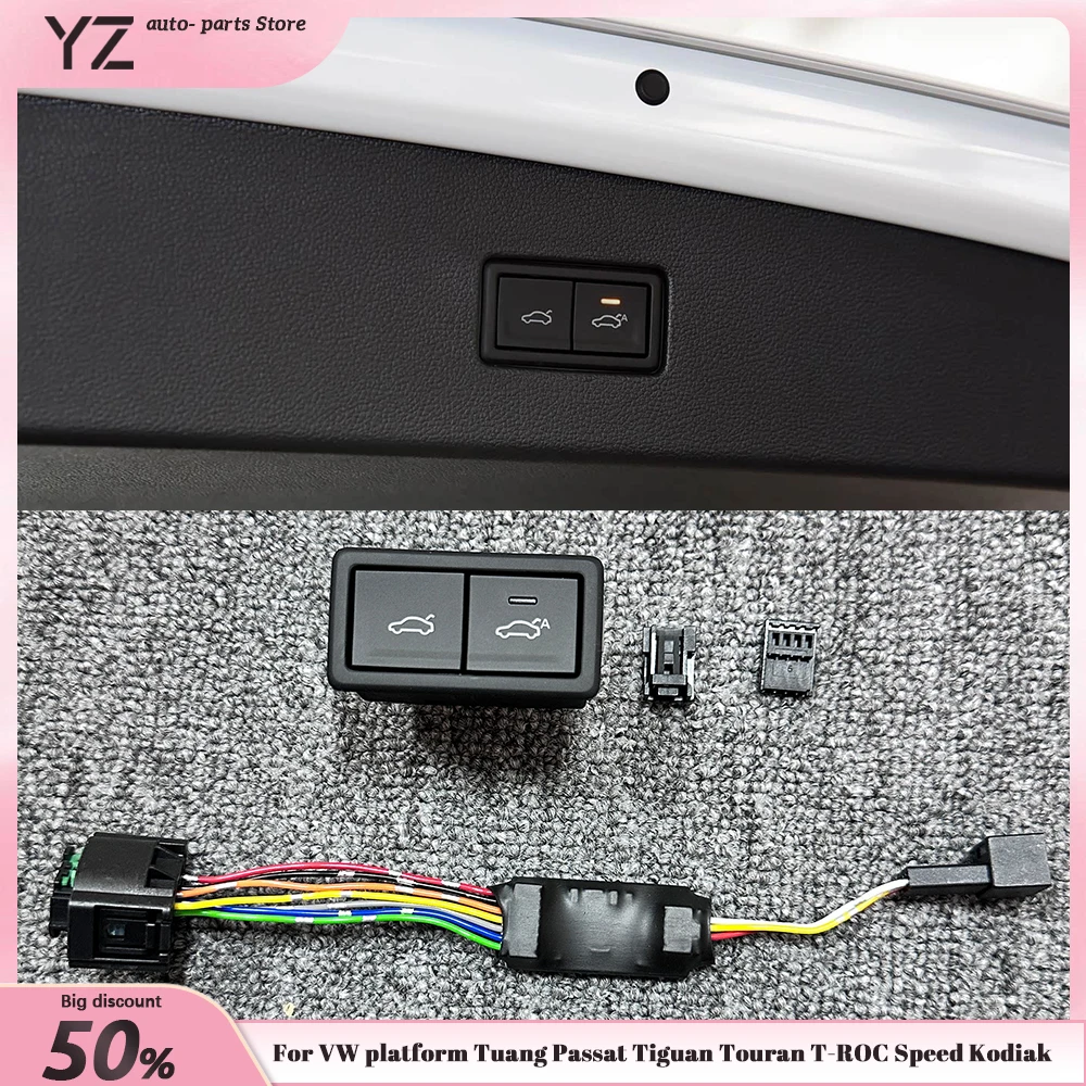 For VW MQB Platform Tuang Passat Tiguan Touran T-ROC Speed Kodiak Electric Tailgate Delay Closing Switch