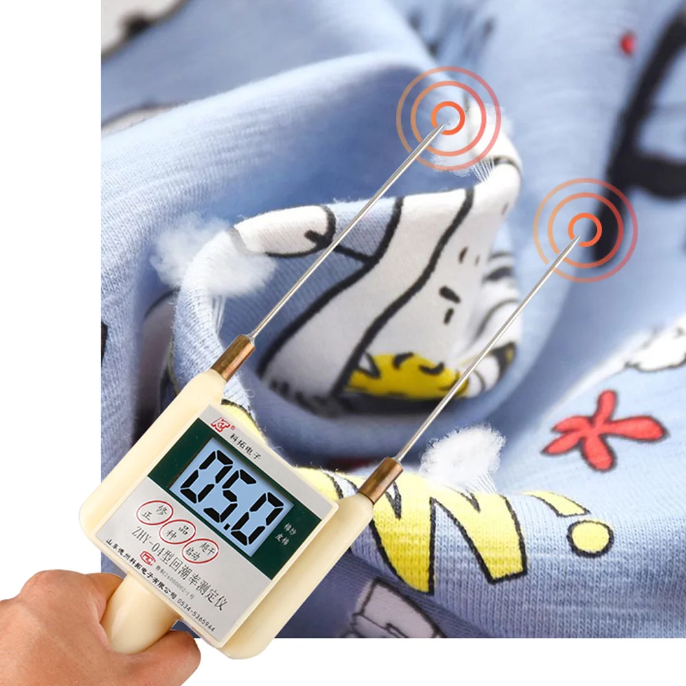 Cotton Yarn Textile Fibre Moisture Meter, Cloth Leather Regain Tester