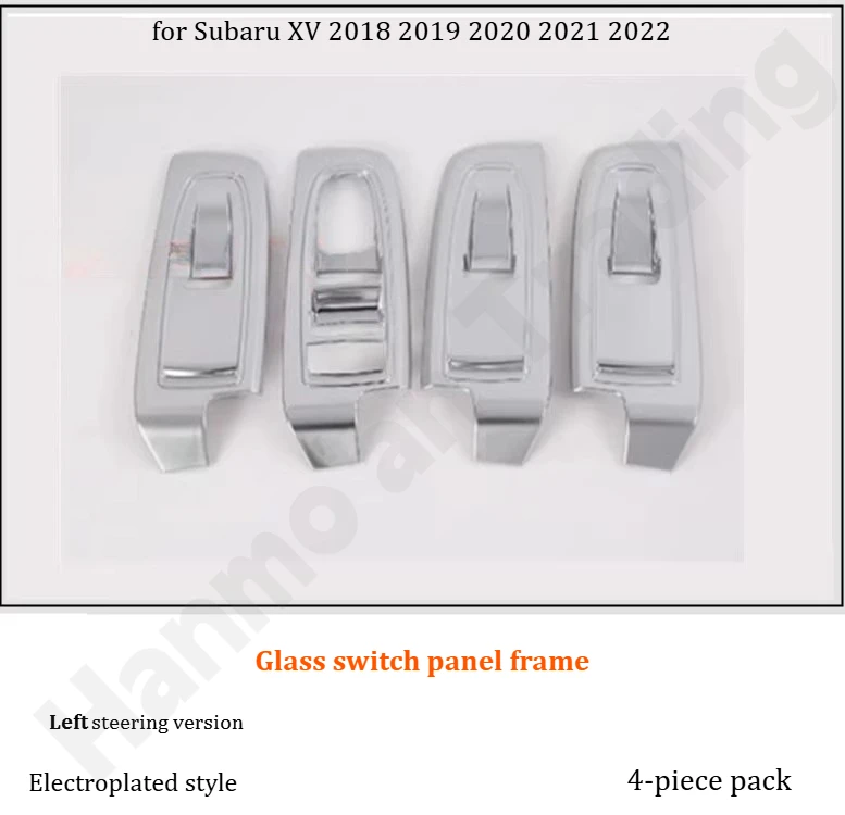 

for Subaru XV 2018~2022 Electroplated style gear trim frame/glass switch frame/interior handle sticker/interior accessories