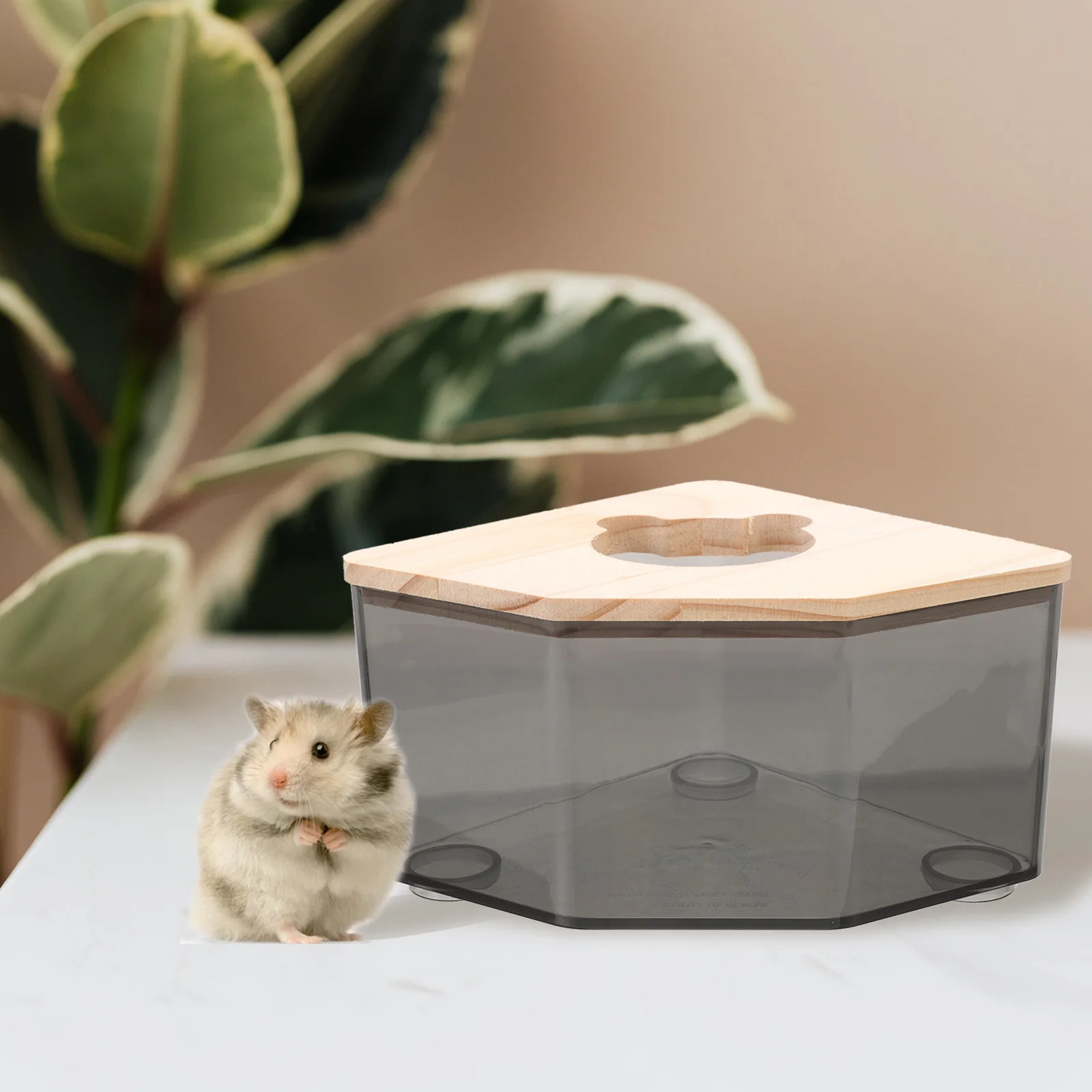 

Hamster Bathroom Supplies Acrylic Sand Bathtub Hamster Sand Box Gerbil Toilet Chinchilla Dust Bath Container Removable for Small