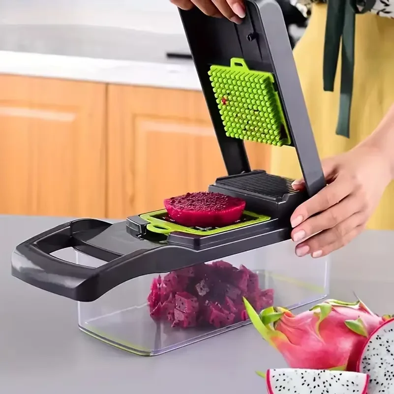 14Set of multifunctional grater, potato shredded vegetables, dicing, handy gadget slicer, kitchen for home, lazy shredding