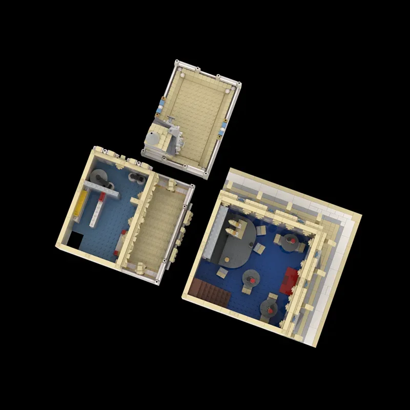 Moc ビルディングレンガラウンドコーナーストリートサイド目的地 PUBTechnology モジュラーブロックギフトおもちゃ子供 DIY セットアセンブリ