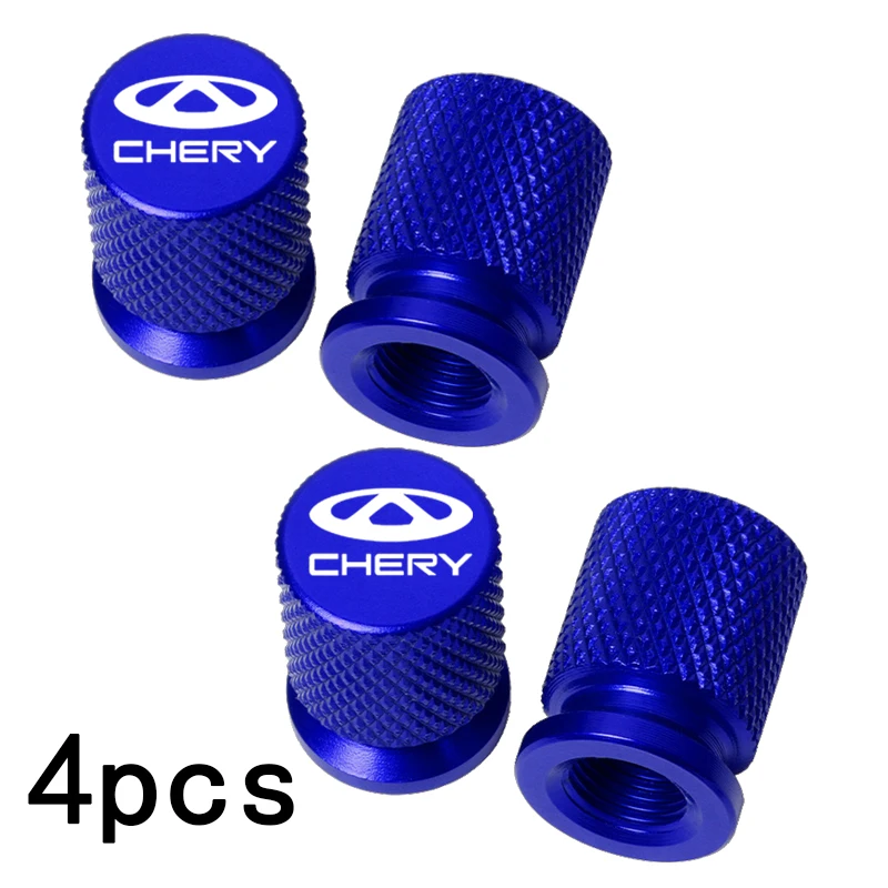 For Chery Tiggo 2 3 4 5 6 7 8 3X 5X Pro T11 5X Accessories 4pcs Car Wheel Tire Valve Caps Tyre Stem Covers Airdust Waterproof