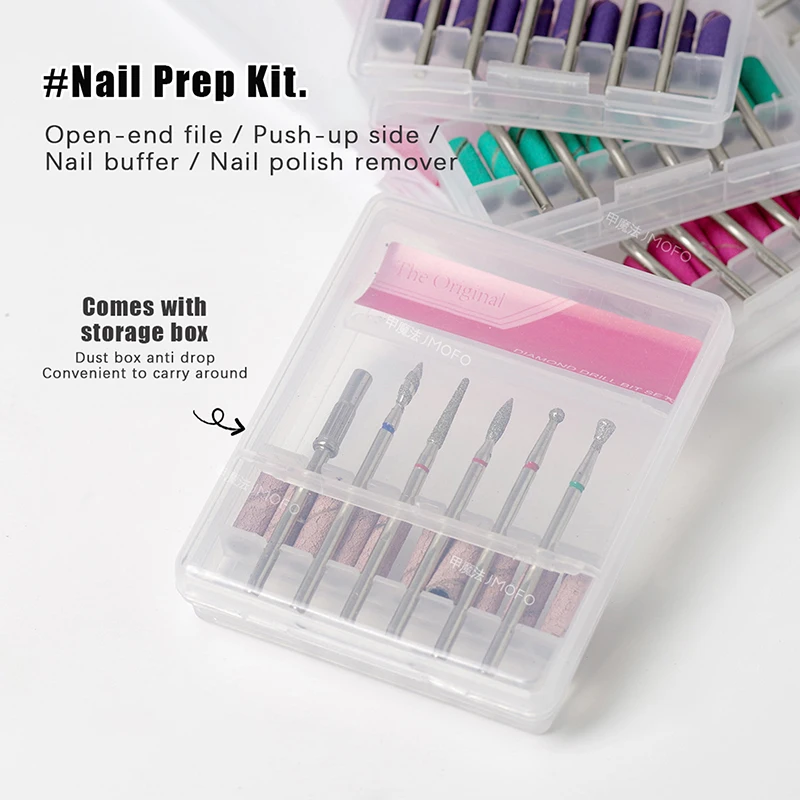 6 قطعة/صندوق = مسمار مثقاب الخشب قاطعة المطحنة ل مانيكير ملحق تلميع باديكير آلة كهربائية مسمار بت لدغ أدوات