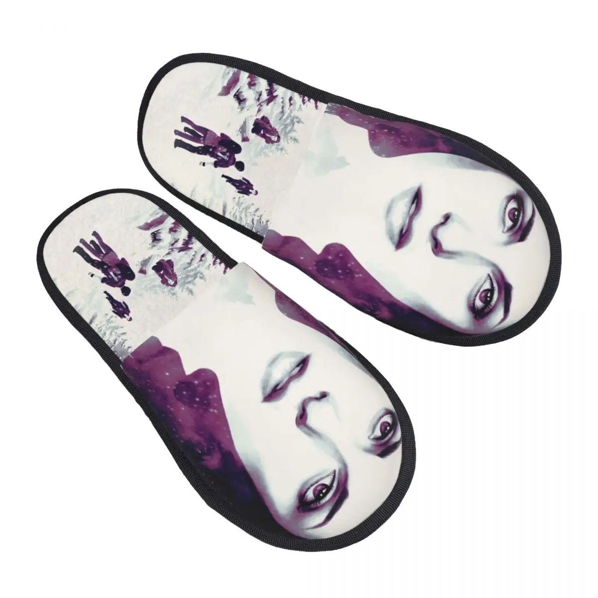 

Домашние тапочки «Сумеречная сага», мягкие теплые пушистые тапочки из пены с эффектом памяти, женская домашняя уличная обувь с индивидуальным принтом