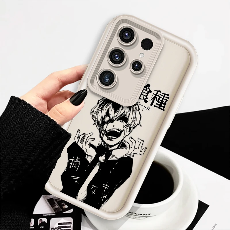 Anime Luxury Tokyo Ghoul Art For Samsung Note 20 S24 S23 S22 S21 S20 Ultra Plus FE A25 A23 A22 A15 A31 5G Eye Ladder Funda