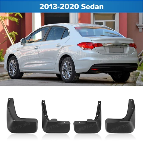 Для Citroen C4 Sedan C4L 2013 2014 2015 2016 2017 2018 2019 2020: брызговики, защитные накладки, аксессуары