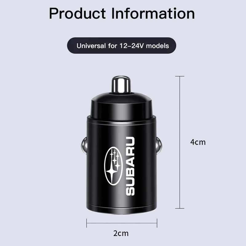 شاحن سيارة USB Type-C هاتف مخفي شحن سريع تحويل المكونات لسوبارو STI Outback ليجاسي امبريزا XV فورستر BRZ Mpreza WRX