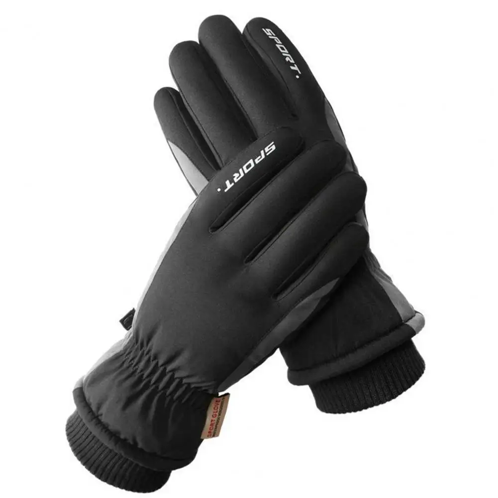 Guantes de pantalla táctil para hombre y mujer, manoplas térmicas de larga duración, informales, sin decoloración, cálidas, para invierno, para exteriores, 1 par