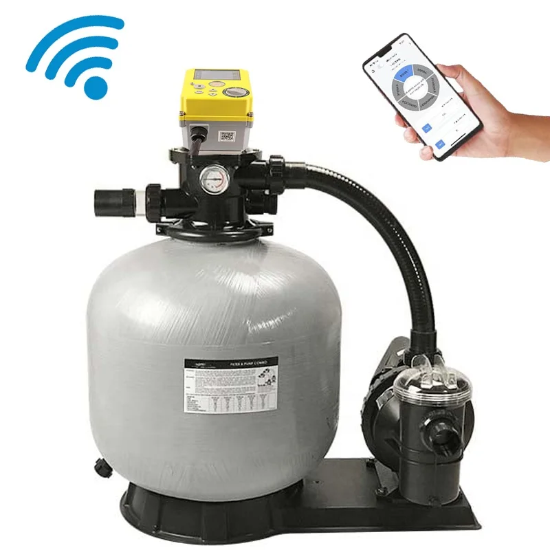Sand Filter Automatic Backwash System, Intelligent Sand Filter Multi-way Valve, WiFi 6-position Valve Filter