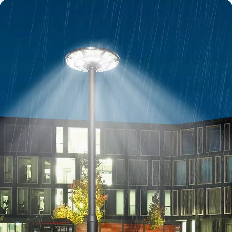 Outdoor Ip65 Waterproof High    Round Ufo Post Pole    800w   Street Light for Garden Villa ufo   Light, Pole and B