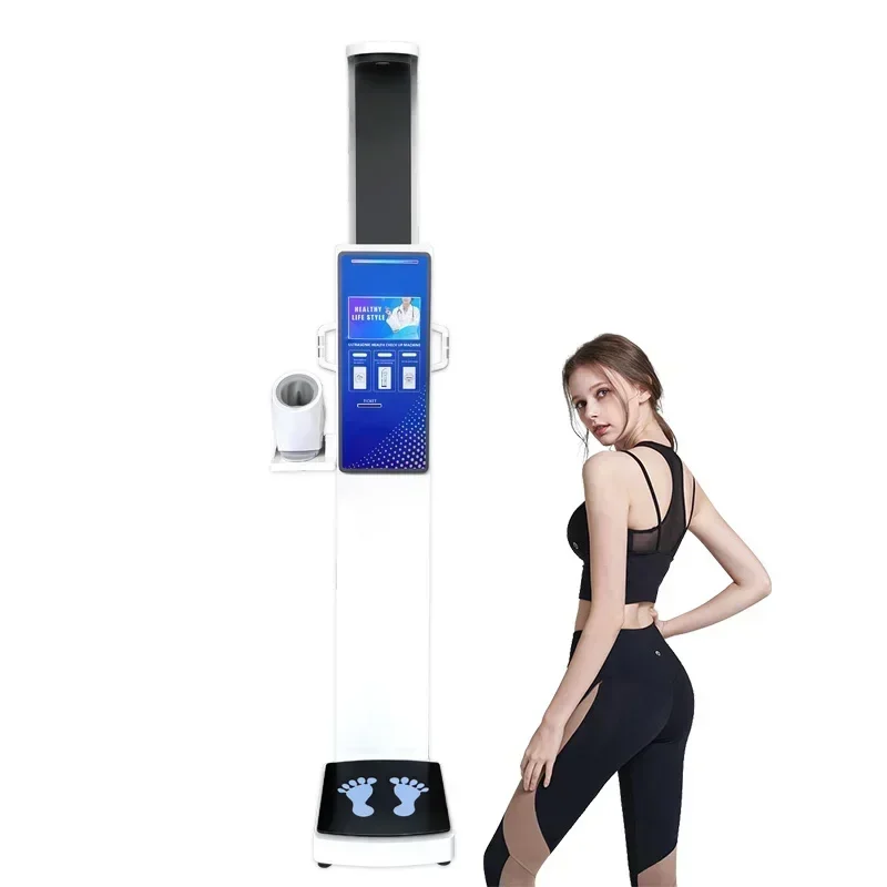 

blood pressure weight height scale body composition analyzer printing supported bmi machine medical height measuring scale