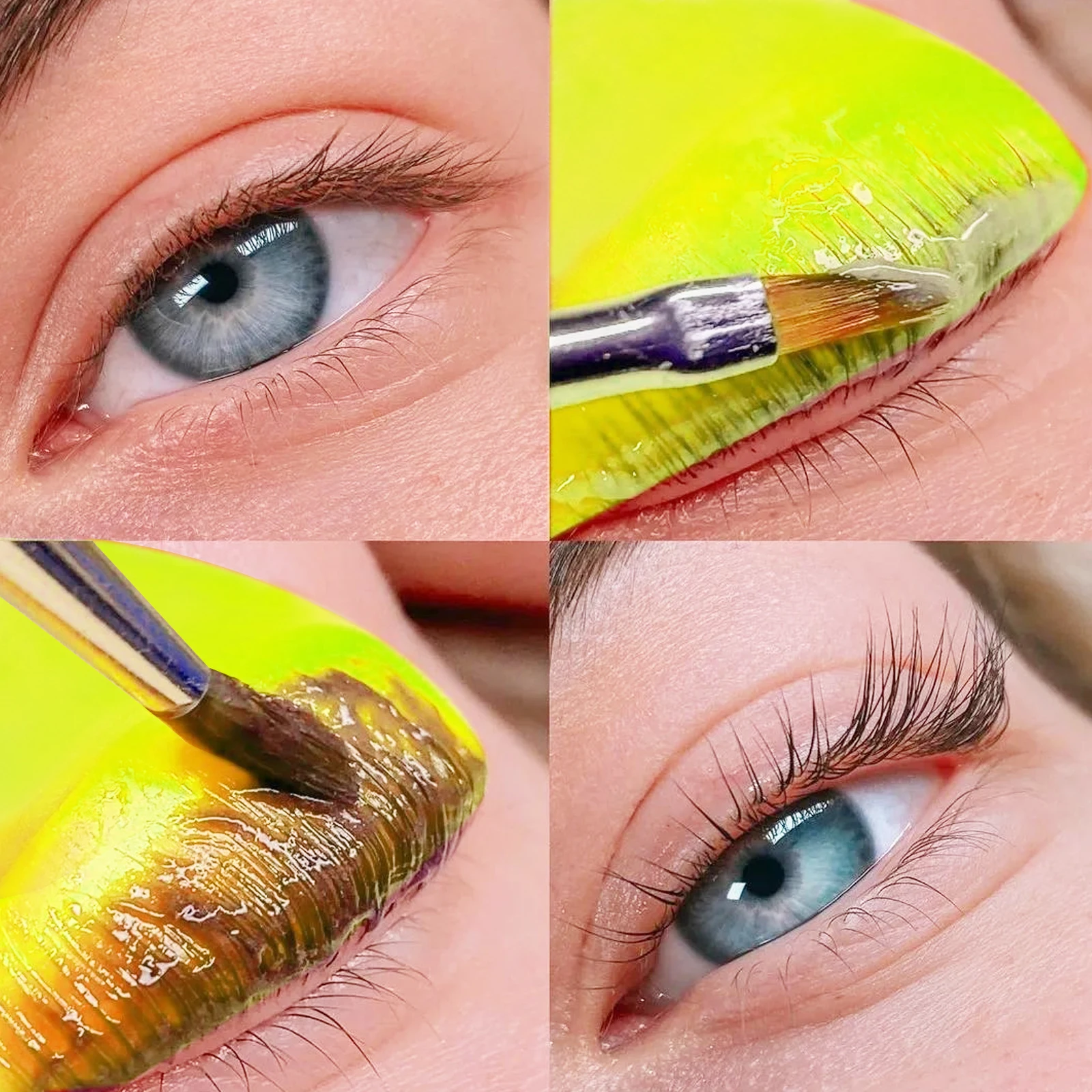 PERMANIA 5 Pairs U Curl Silicone Eyelash Perm Pads Sticky Lashes Rods Shield Lifting 3D Eyelash Curler Accessories Makeup Tools