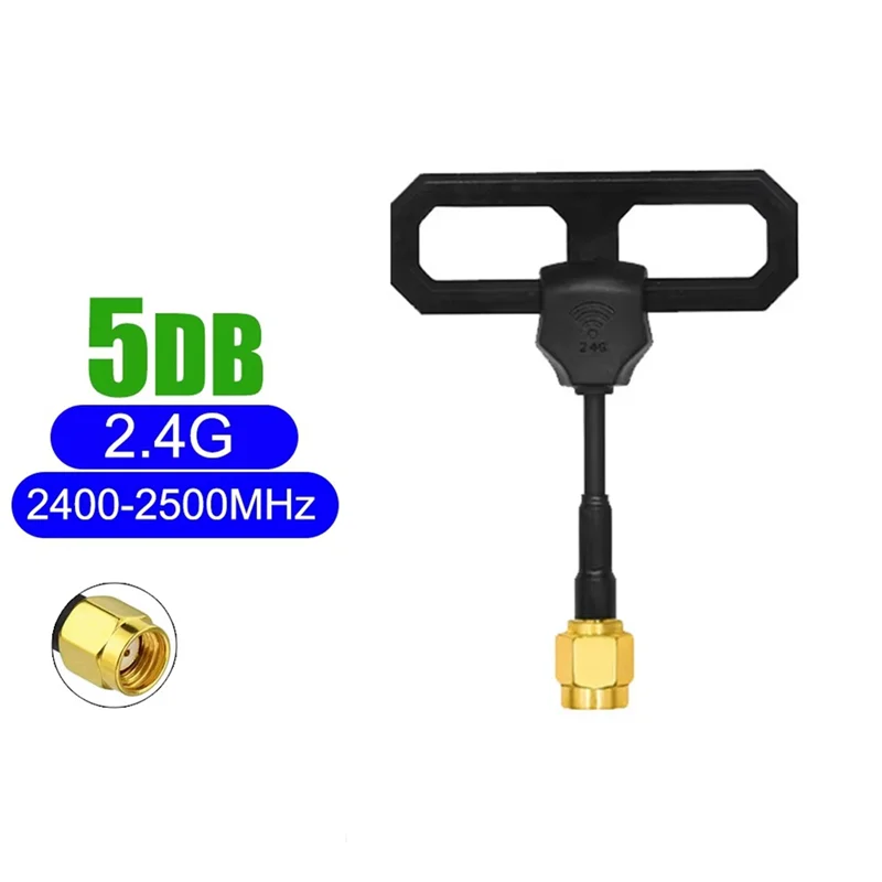 B03B-RHCP High Gain 5Dbi 2.4G Omni Mini Lollipop Antenna For FPV Transmitter/Receiver, RP-SMA Male Connector